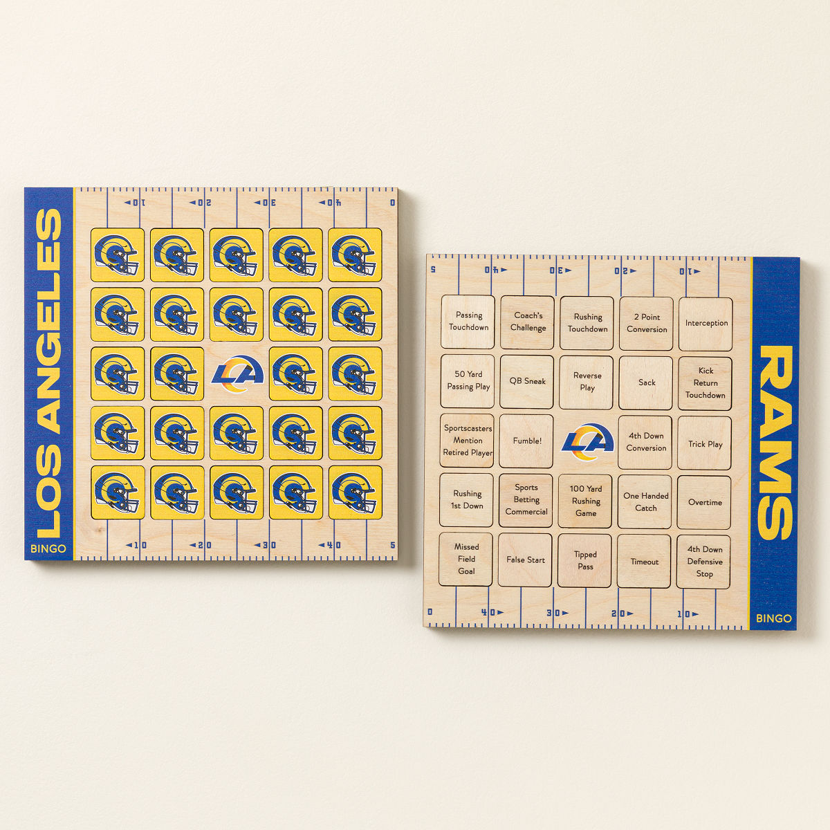 NFL Game Day Bingo - Set of 2 - Los Angeles Rams