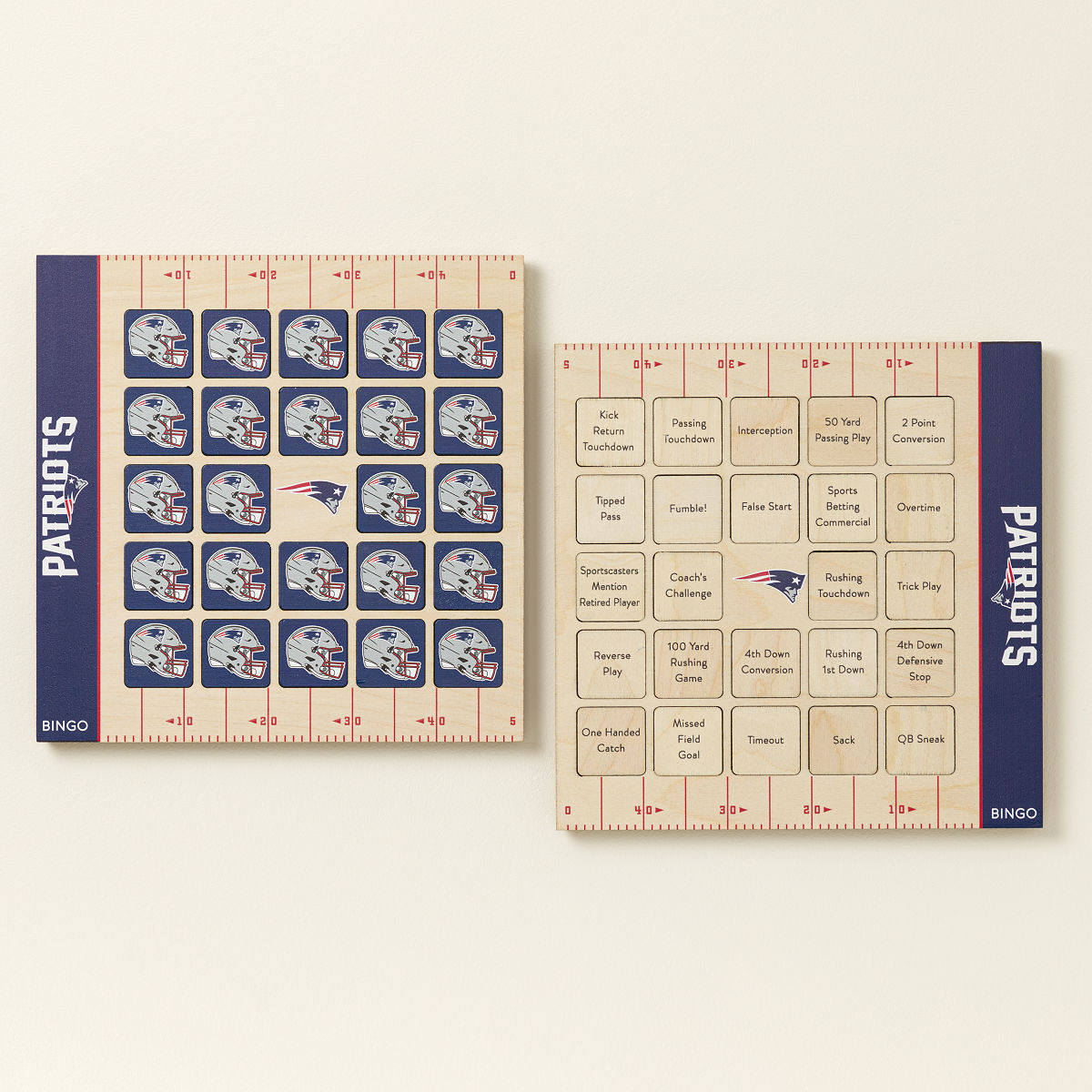 NFL Game Day Bingo - Set of 2 - New England Patriots