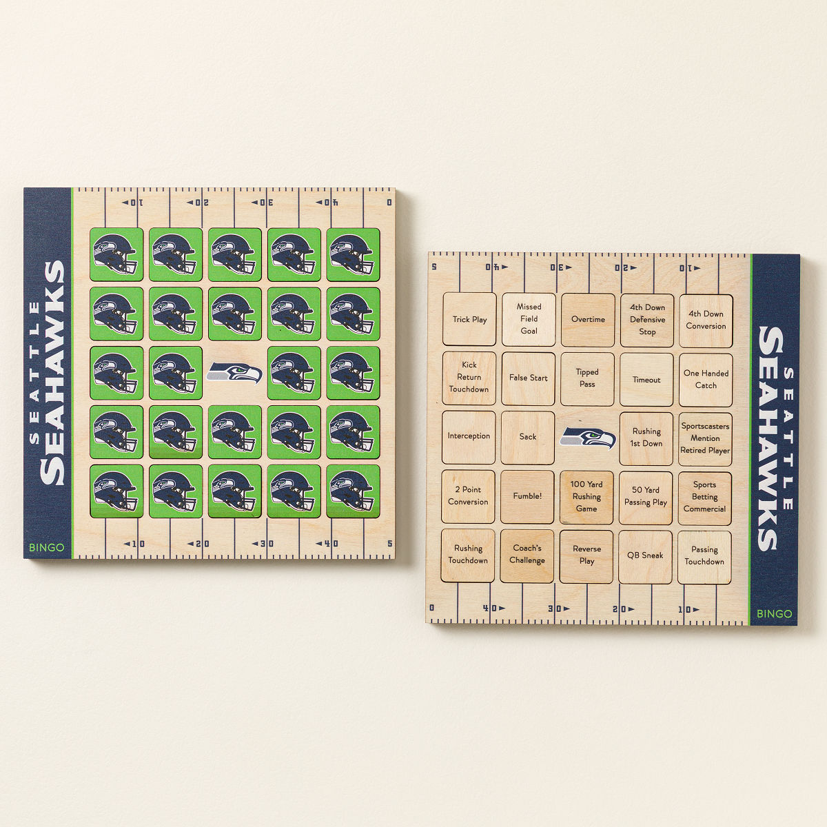 NFL Game Day Bingo - Set of 2 - Seattle Seahawks