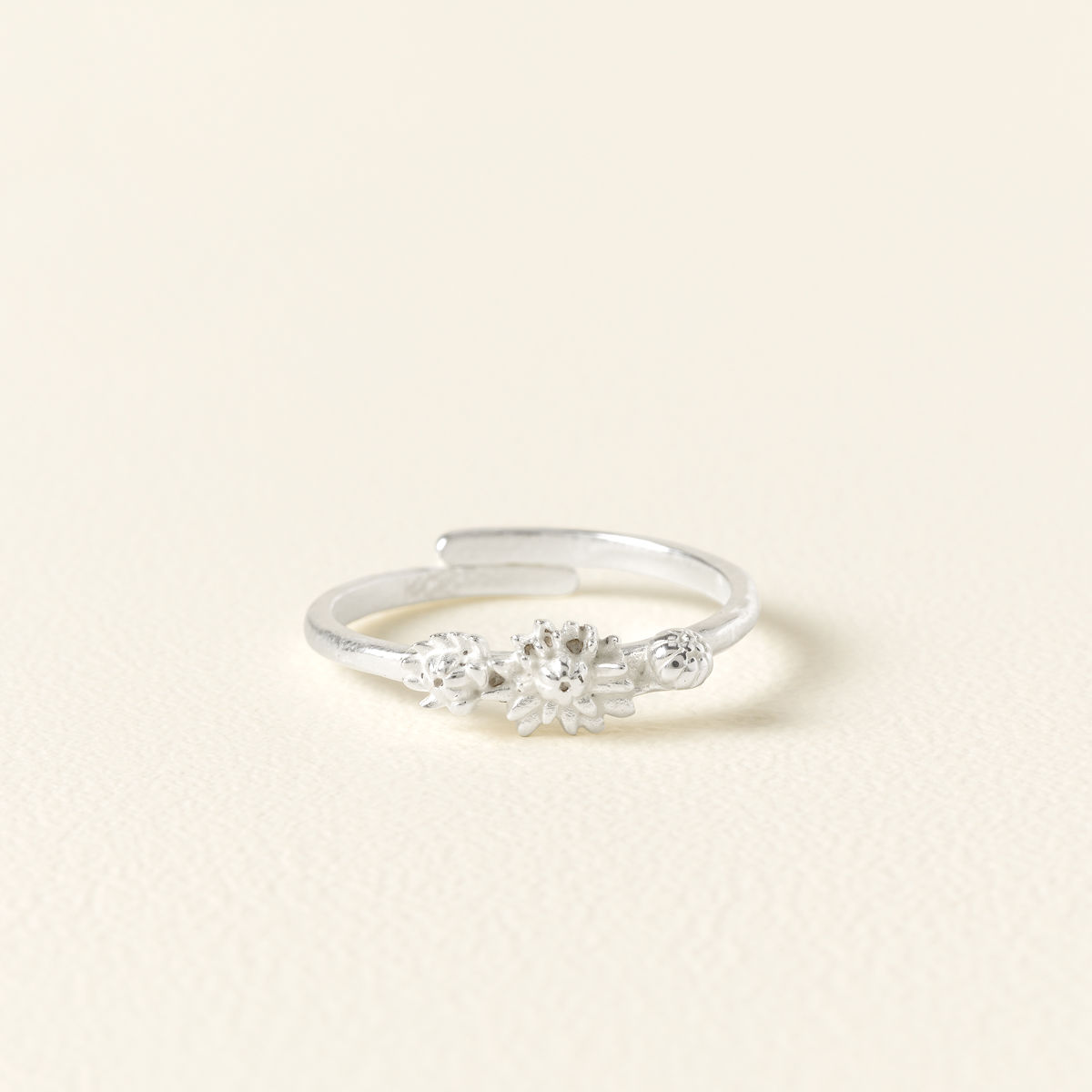 Birth Month Flower Stackable Ring - November - Chrysanthemum