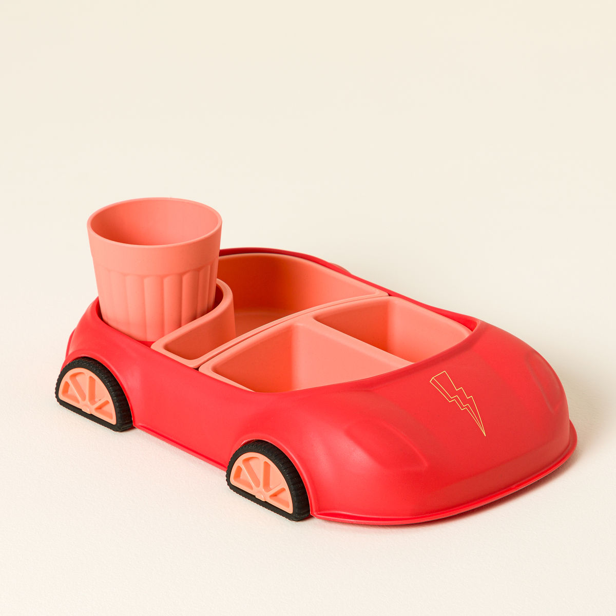 Eco Car Plate with Non-Slip Tires - Rocket Red
