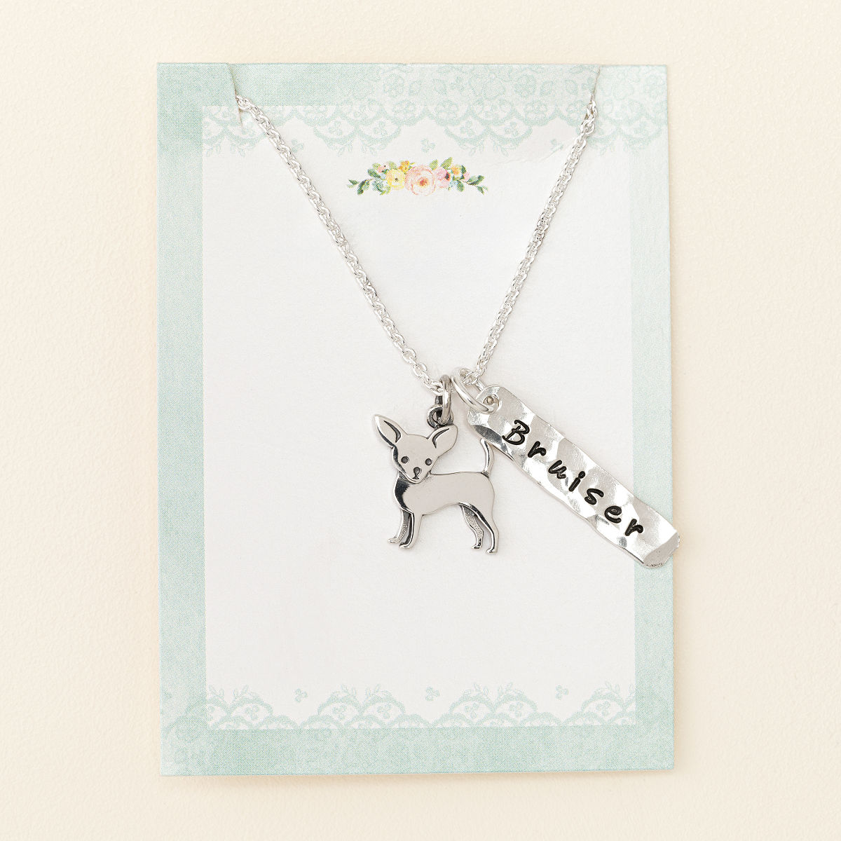 Choose Your Dog Breed Personalized Necklace - Chihuahua