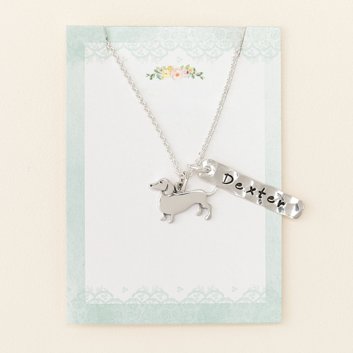 Choose Your Dog Breed Personalized Necklace - Dachshund