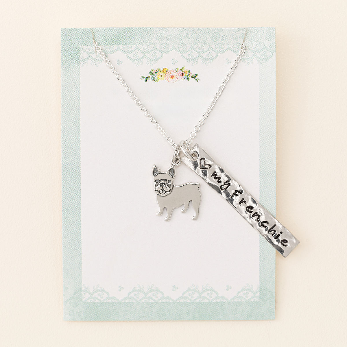 Choose Your Dog Breed Personalized Necklace - French Bulldog