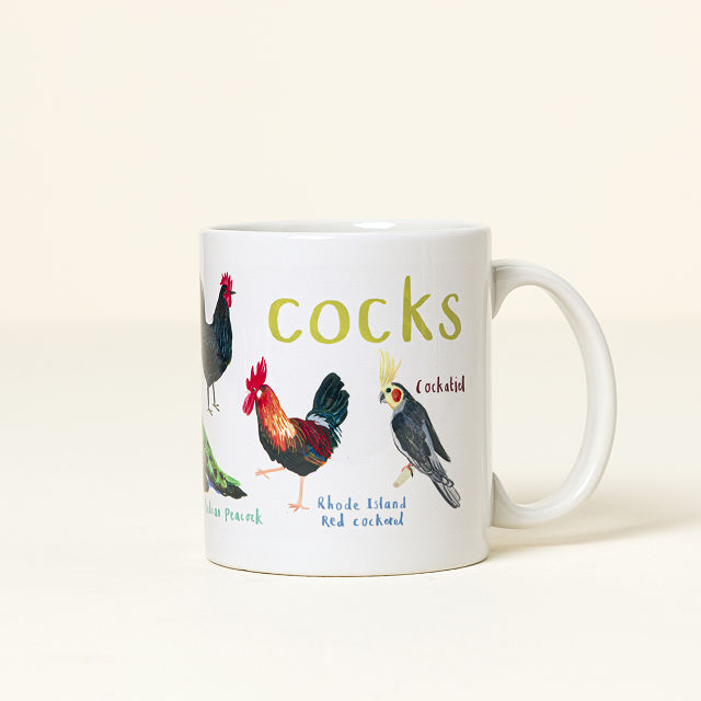 Fowl Language Mug - Cocks & Peckers