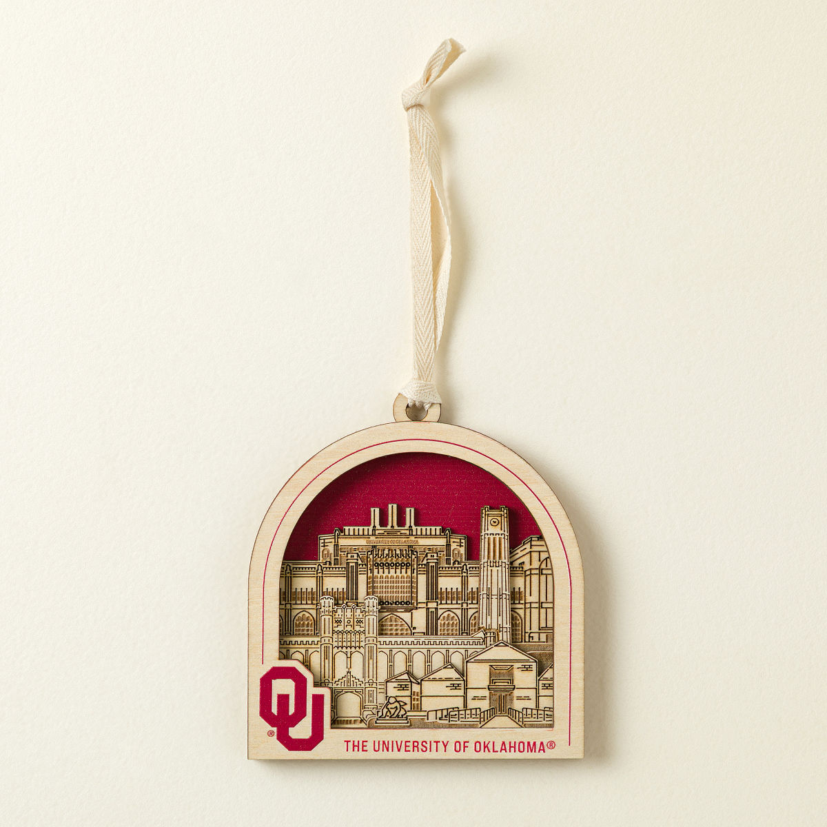 College Town Keepsake Ornament - University of Oklahoma