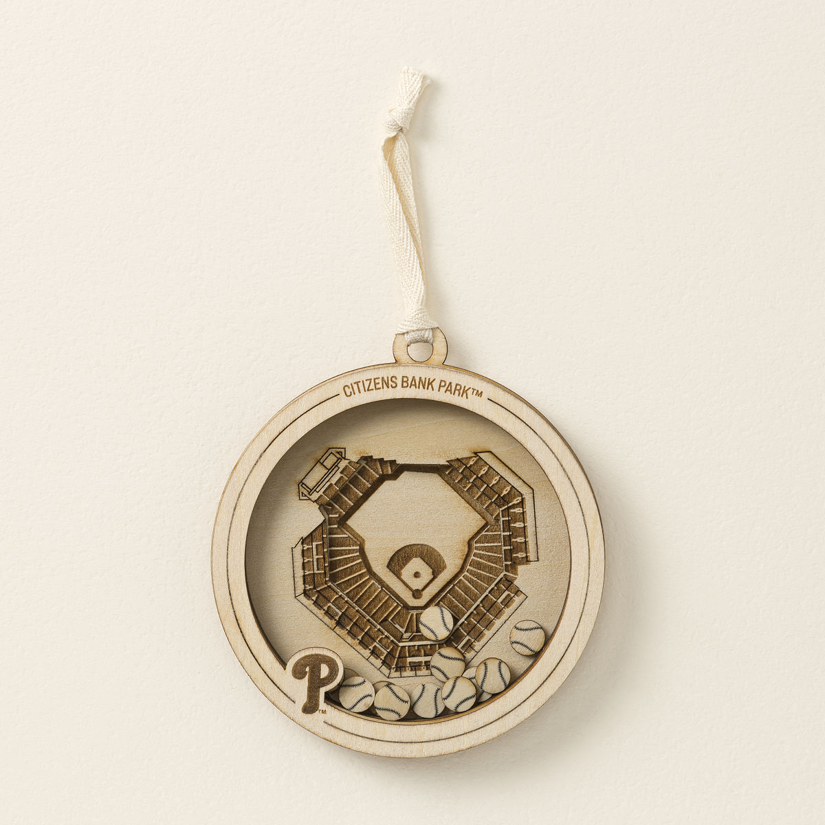 Grand Slam MLB Shaker Ornament - Philadelphia Phillies