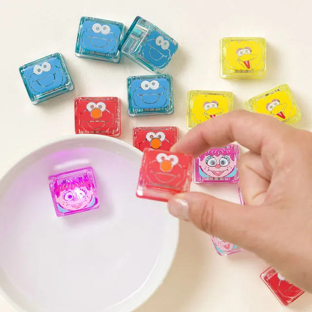 Uncommon Goods | Sesame Street Glowing Bath Time Cubes | Bath
