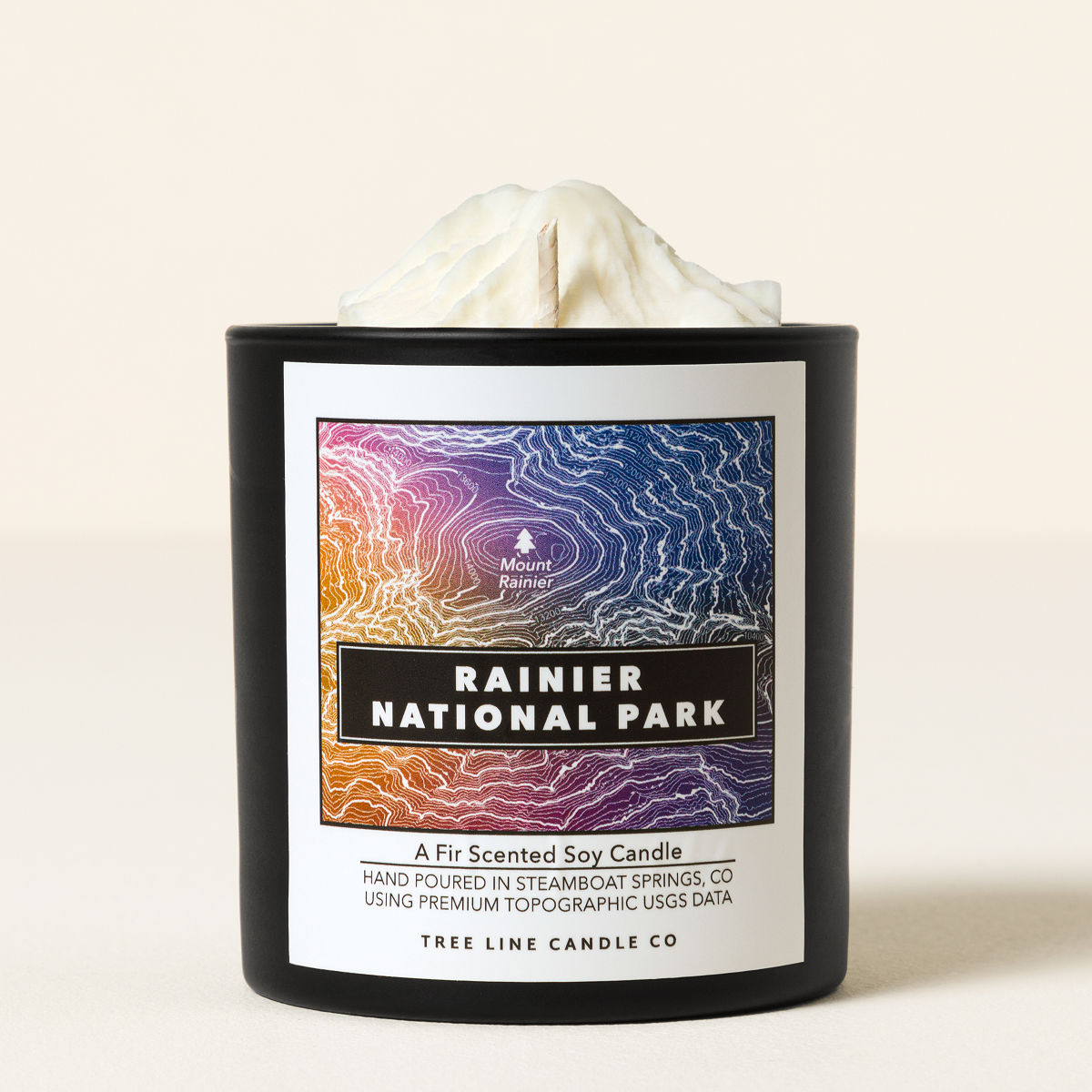 3D National Park Candles - Rainier National Park