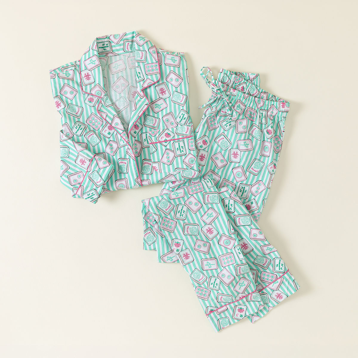 Dreaming of Mahjong Pajama Set - XS/Small