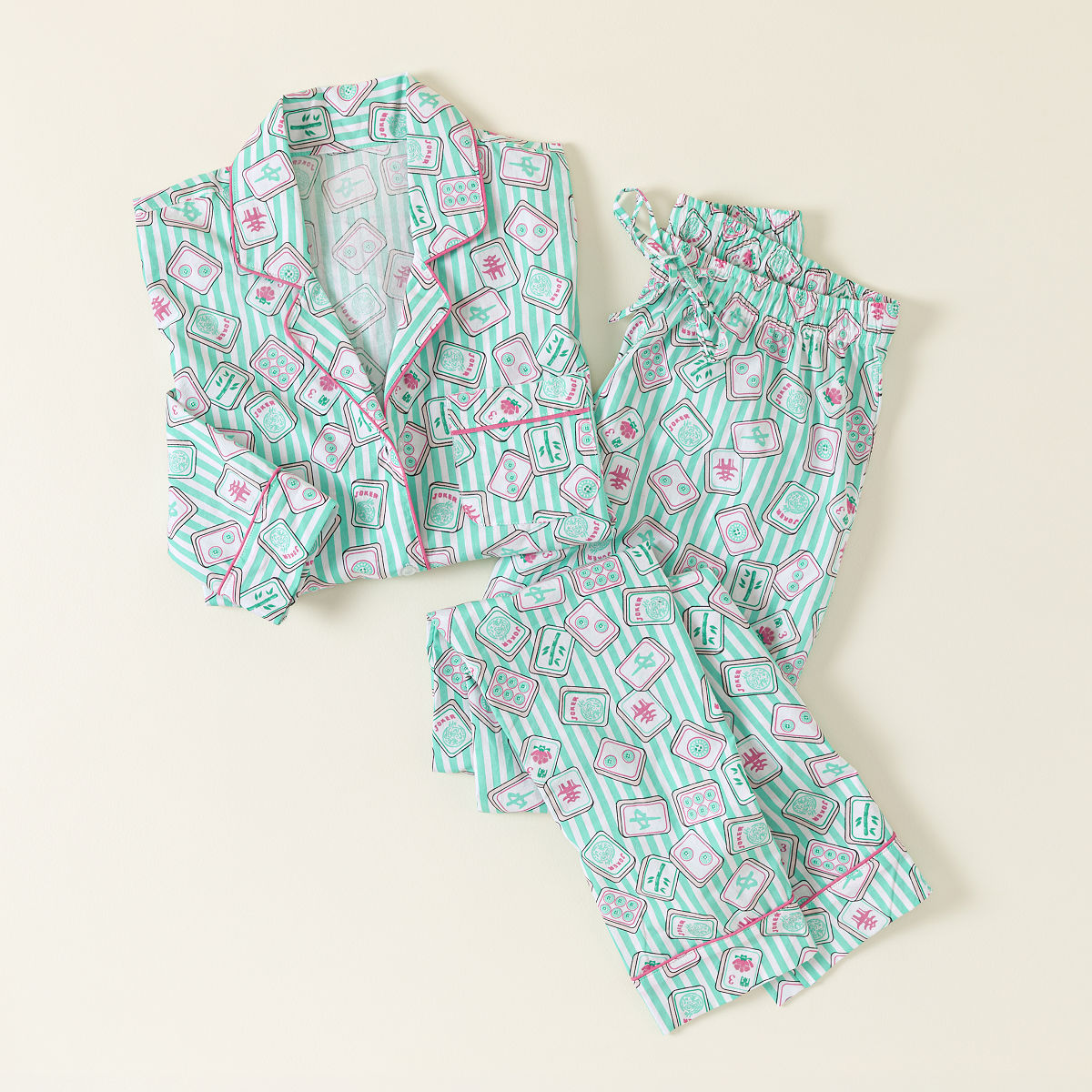 Dreaming of Mahjong Pajama Set - Medium
