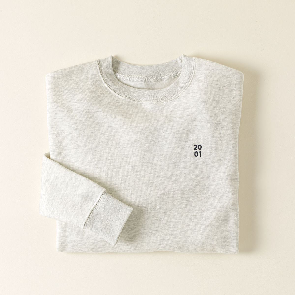 A Year to Remember Custom Embroidered Sweatshirt - Oat Small
