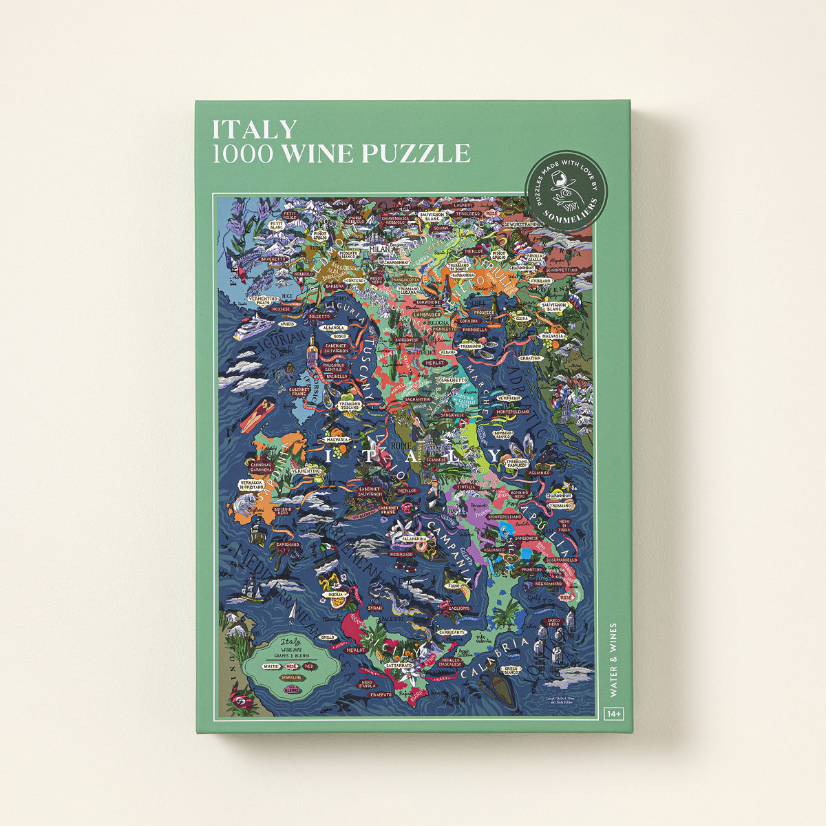 Educational Wine Region Puzzle - Italy