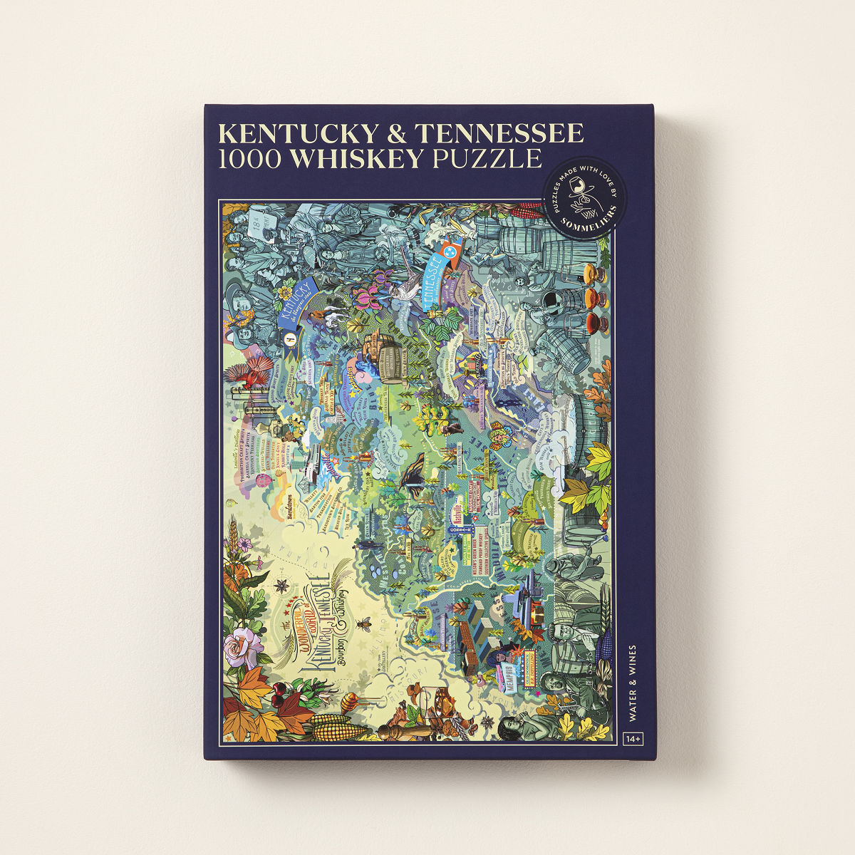 Educational Whiskey Region Puzzle - Kentucky & Tennessee