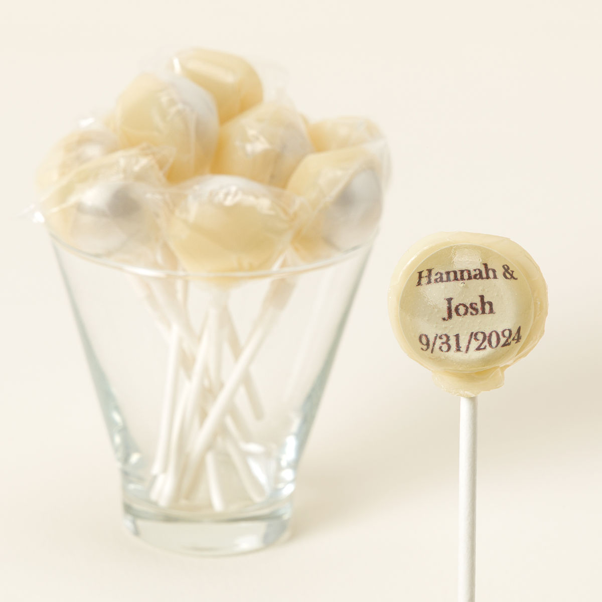 Surprise Message Customizable Lollipops