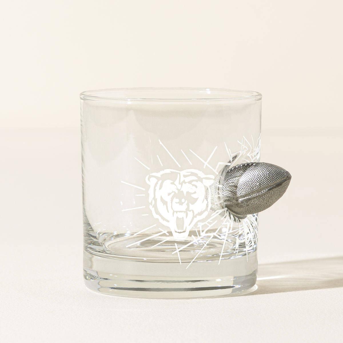 Interception NFL Rocks Glass - Chicago Bears
