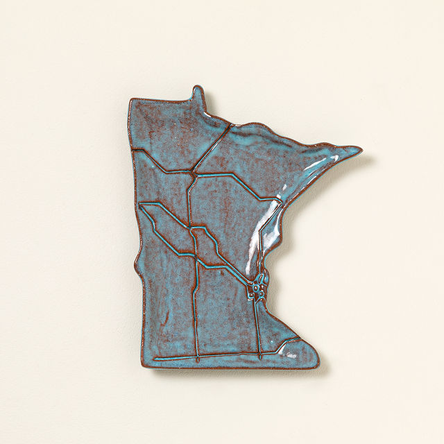 All Roads Lead Home Ceramic State Catch All