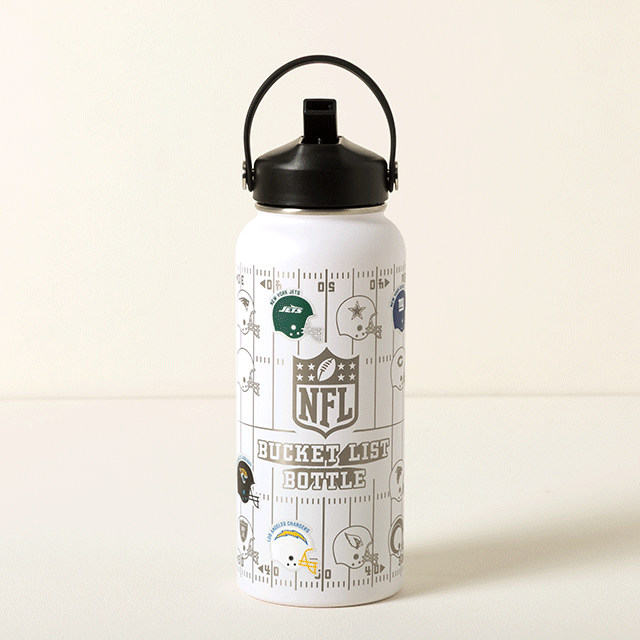 NFL Bucket List Water Bottle