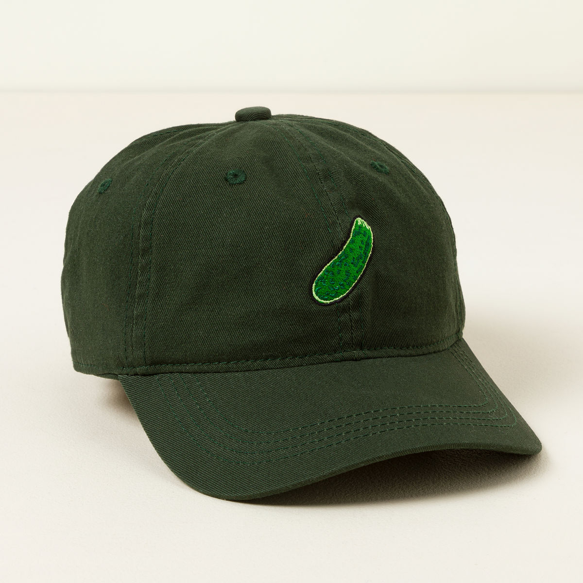 Lucky Pickle Embroidered Hat Uncommon Goods