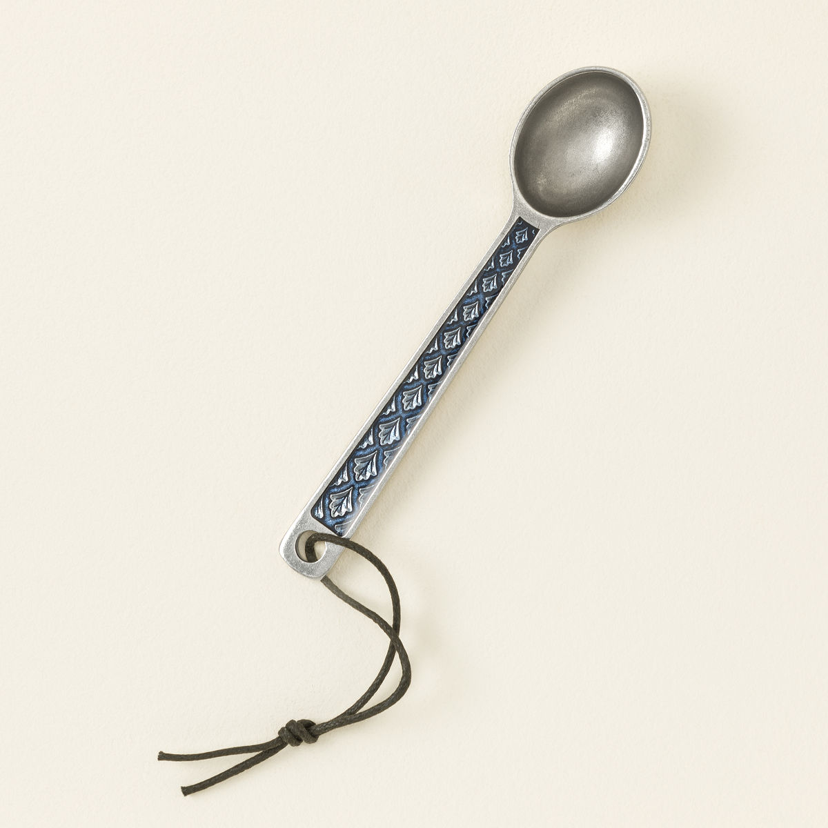 Personalized Pewter Coffee Scoop - Cobalt