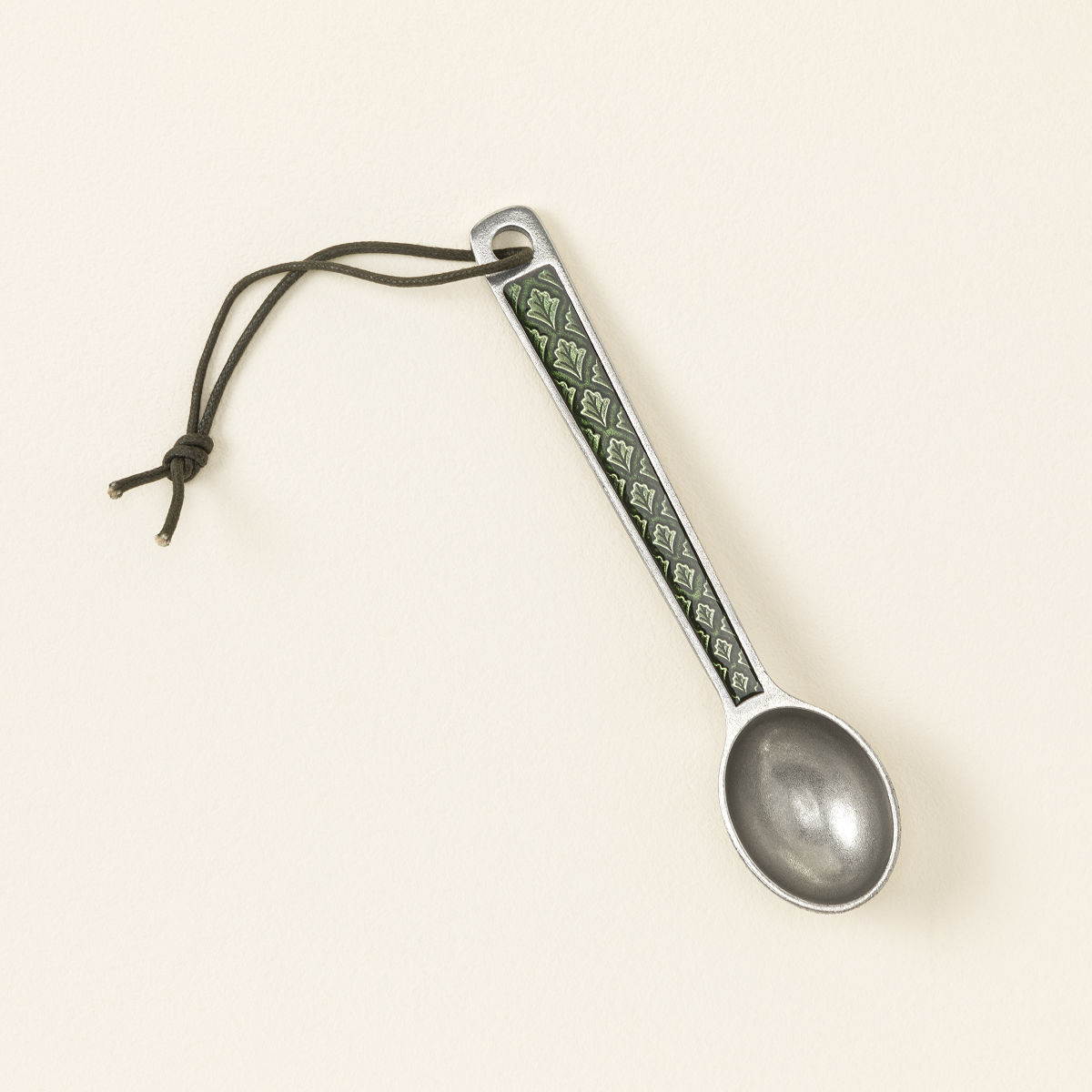 Personalized Pewter Coffee Scoop - Green