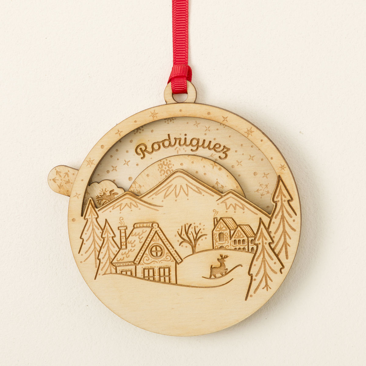 Santa's On the Way Spin-to-Reveal Ornament