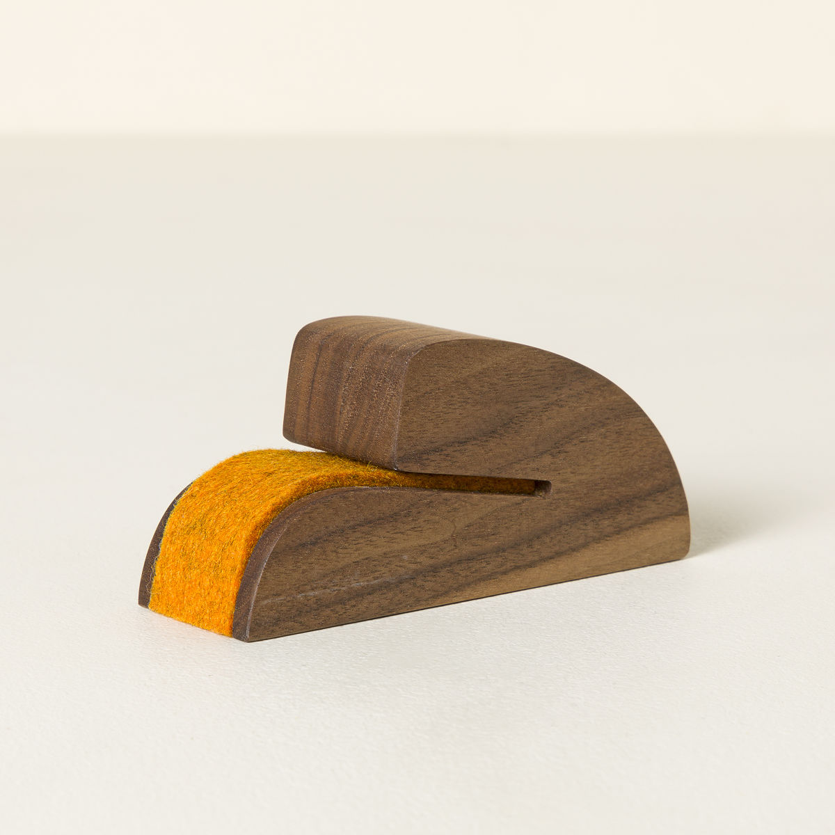 Handmade Walnut Puzzle Lid Stand - Non-Personalized