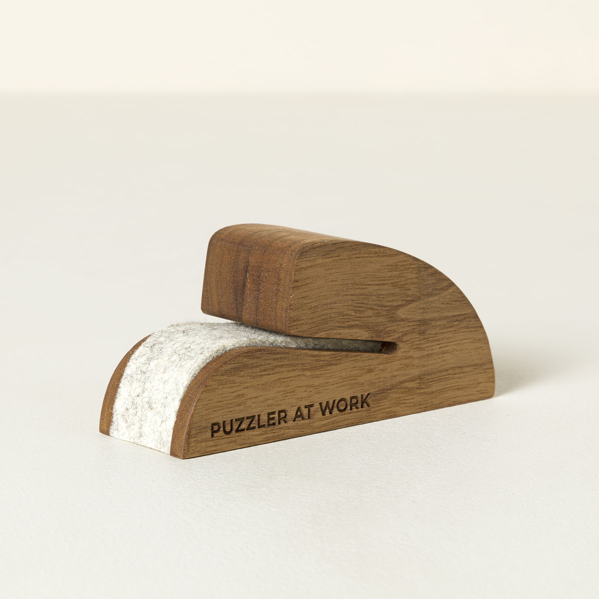 Handmade Walnut Puzzle Lid Stand - Personalized