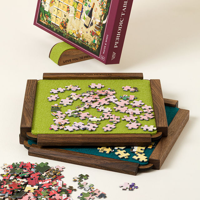 Handmade Walnut Puzzle Lid Stand