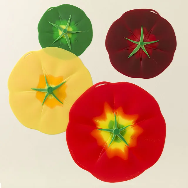 Tomato Airtight Bowl Covers - Set of 4