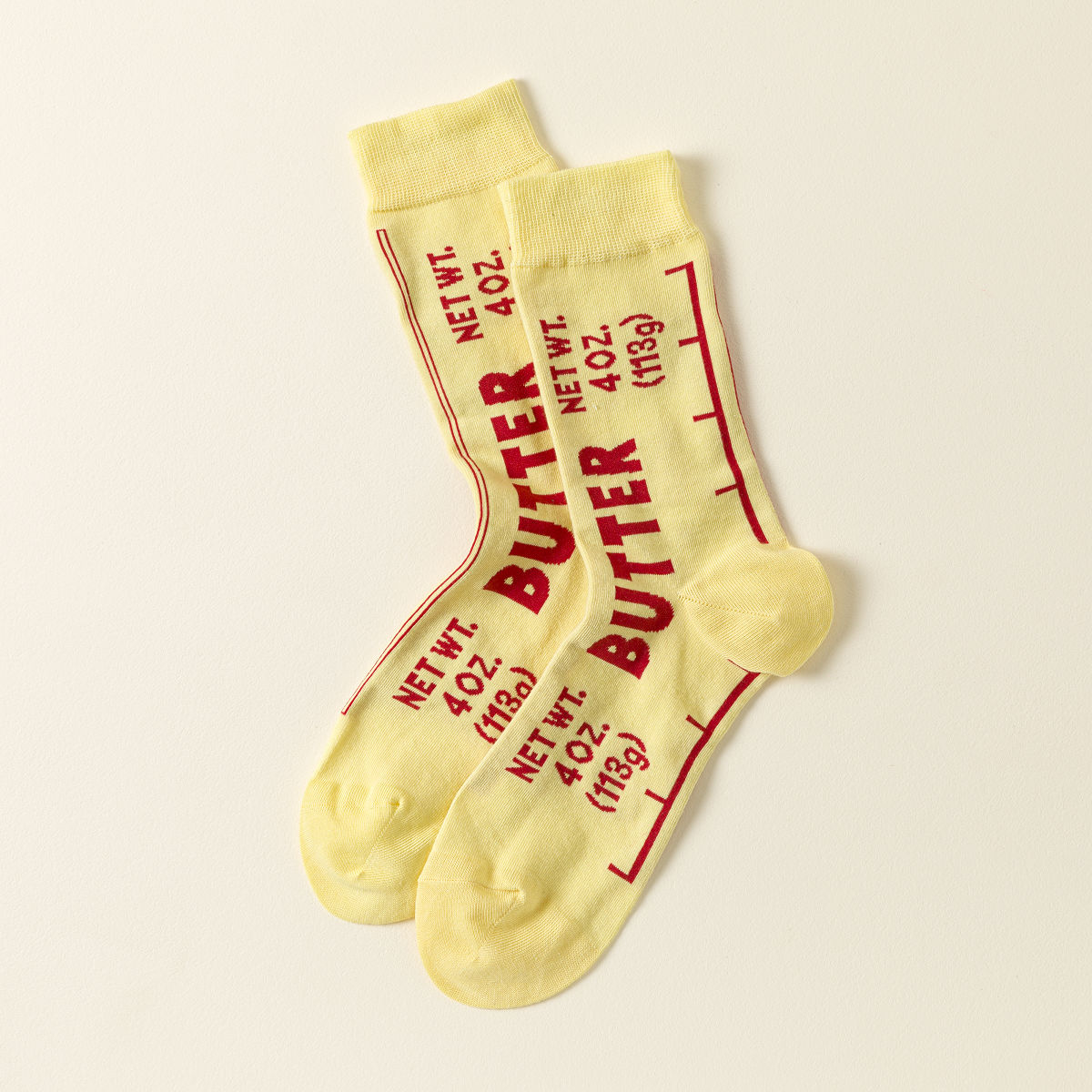 Butter Socks - Women's 8.5-13, Men's 7-12 (Red)