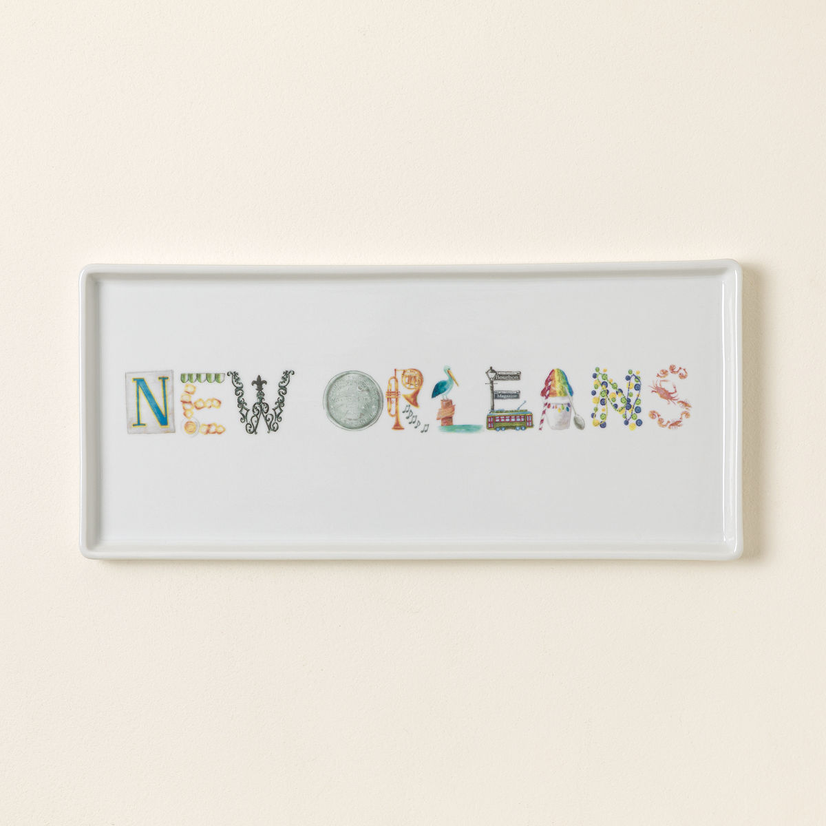City Typography Serving Tray - New Orleans