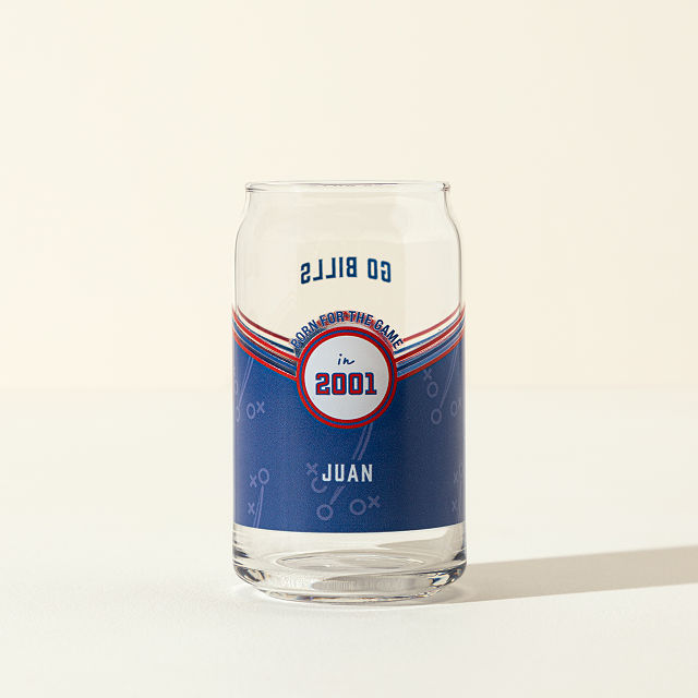 NFL Game Day Personalized Can-Shaped Glass