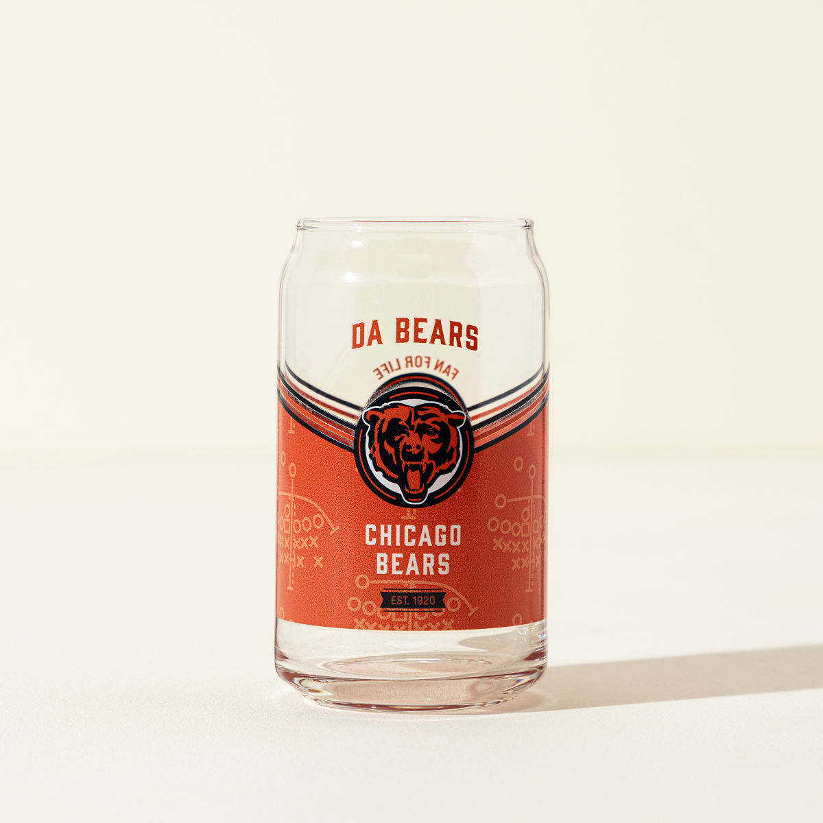 NFL Game Day Personalized Can-Shaped Glass - Chicago Bears
