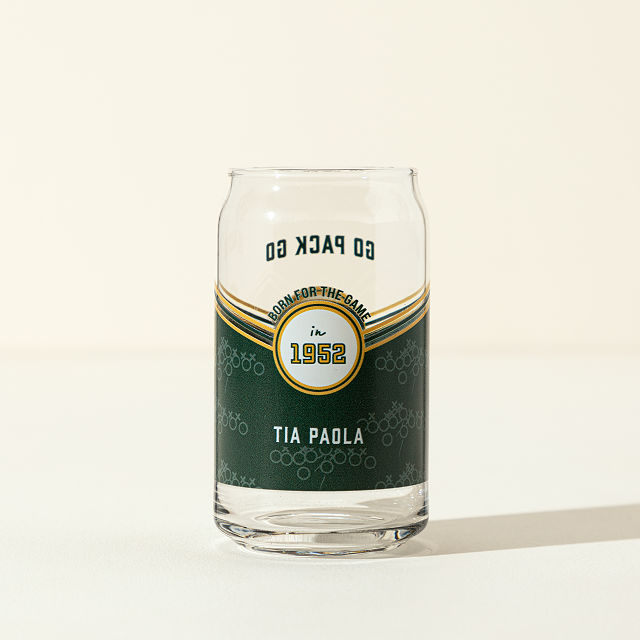 NFL Game Day Personalized Can-Shaped Glass