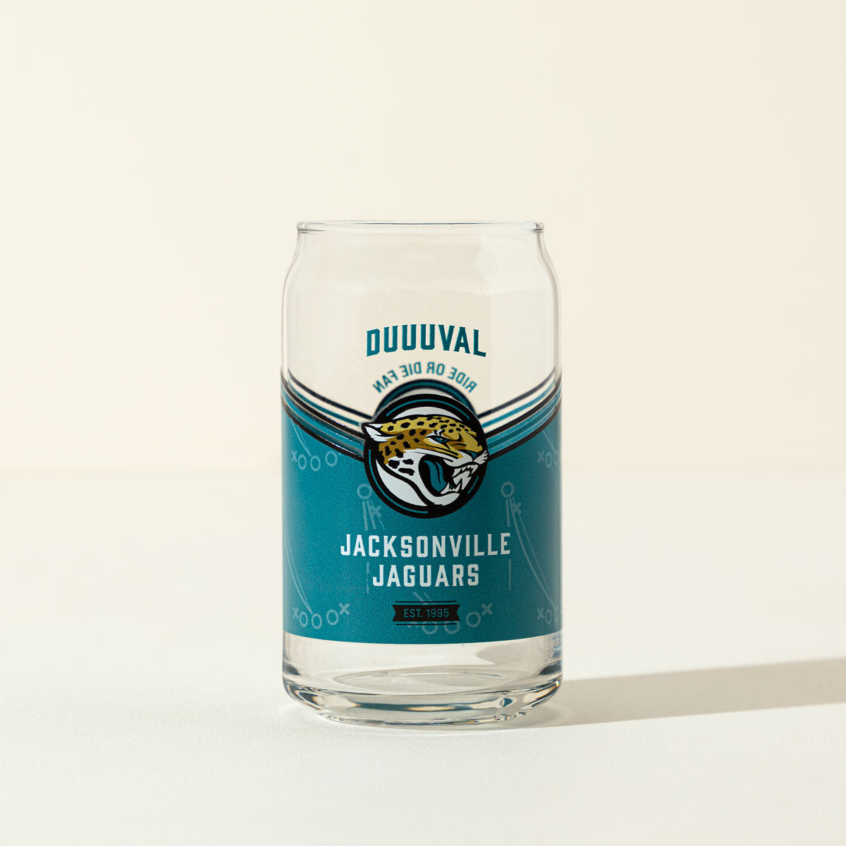 NFL Game Day Personalized Can-Shaped Glass - Jacksonville Jaguars