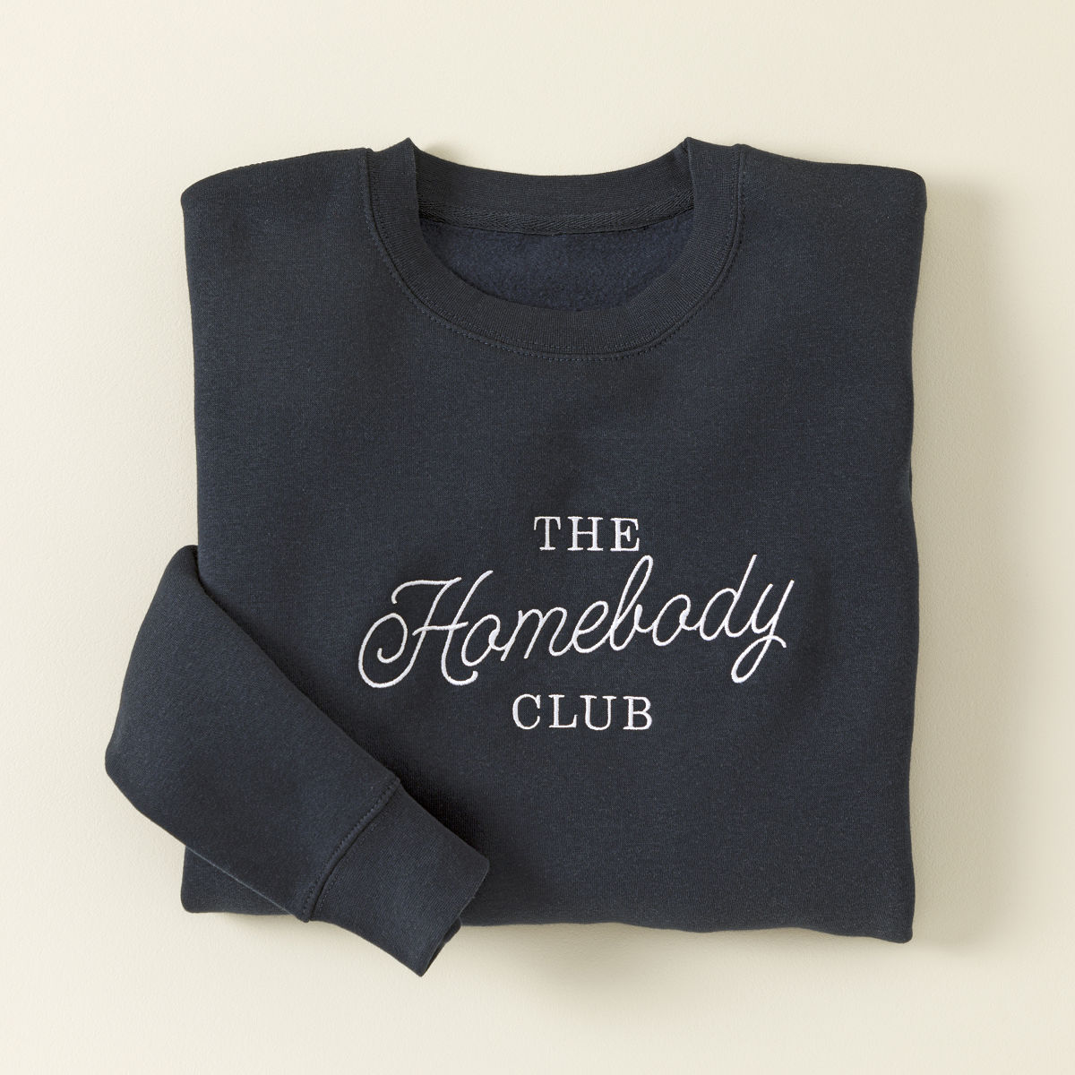 Homebody Club Embroidered Sweatshirt - Medium