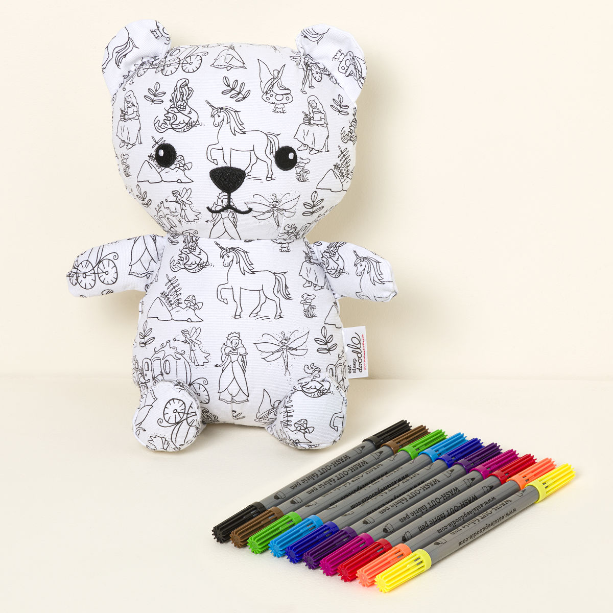 Color In Cuddle Bear - Fairytales