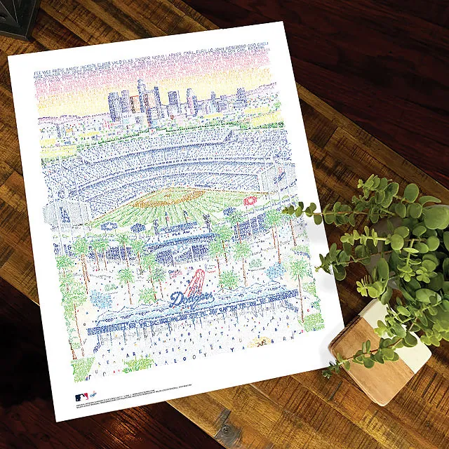 Uncommon Goods | Art of Words MLB Stadium Prints | Baseball