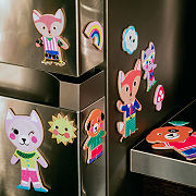 DIY Felt Sticker Dress & Play Magnets