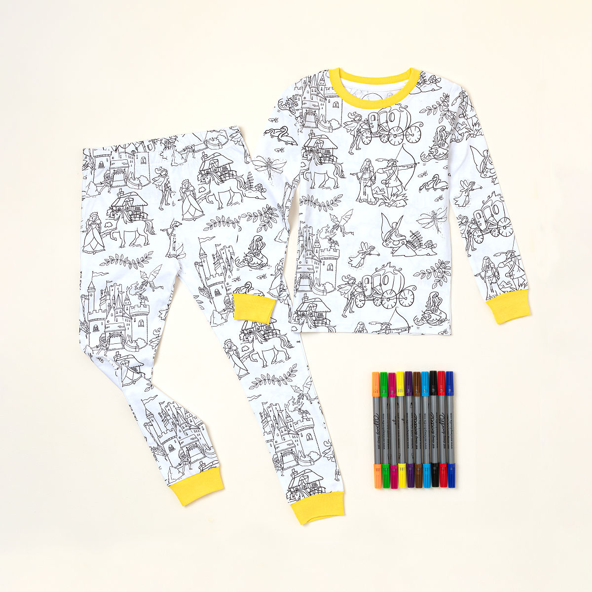 Fairytale Color In Pajamas - Size 4T