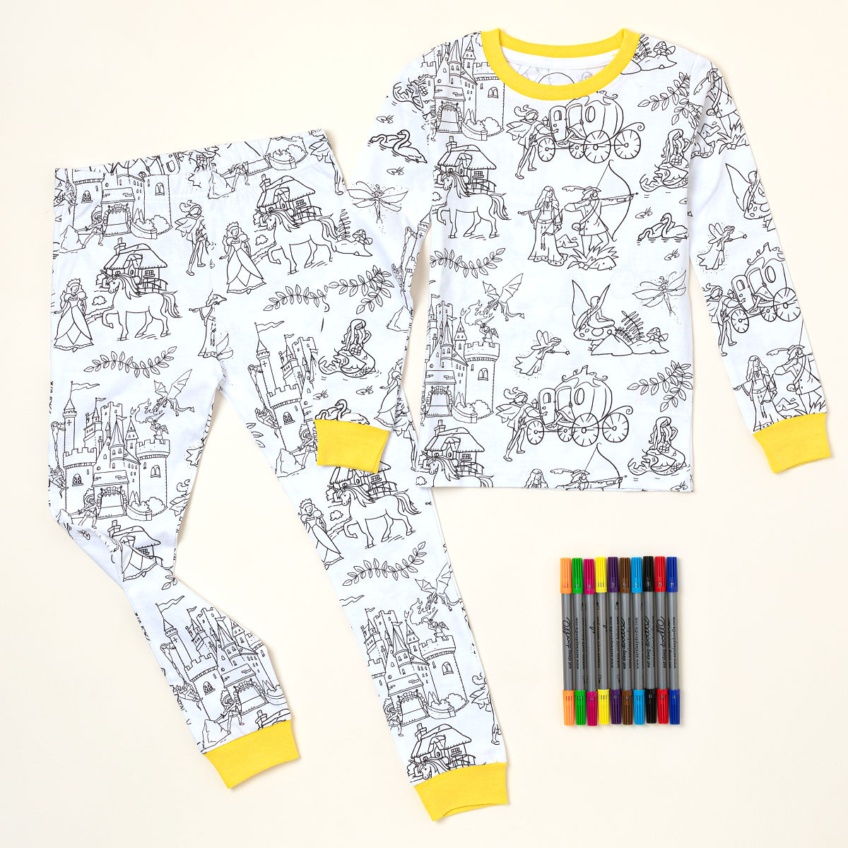 Fairytale Color In Pajamas - Size 6