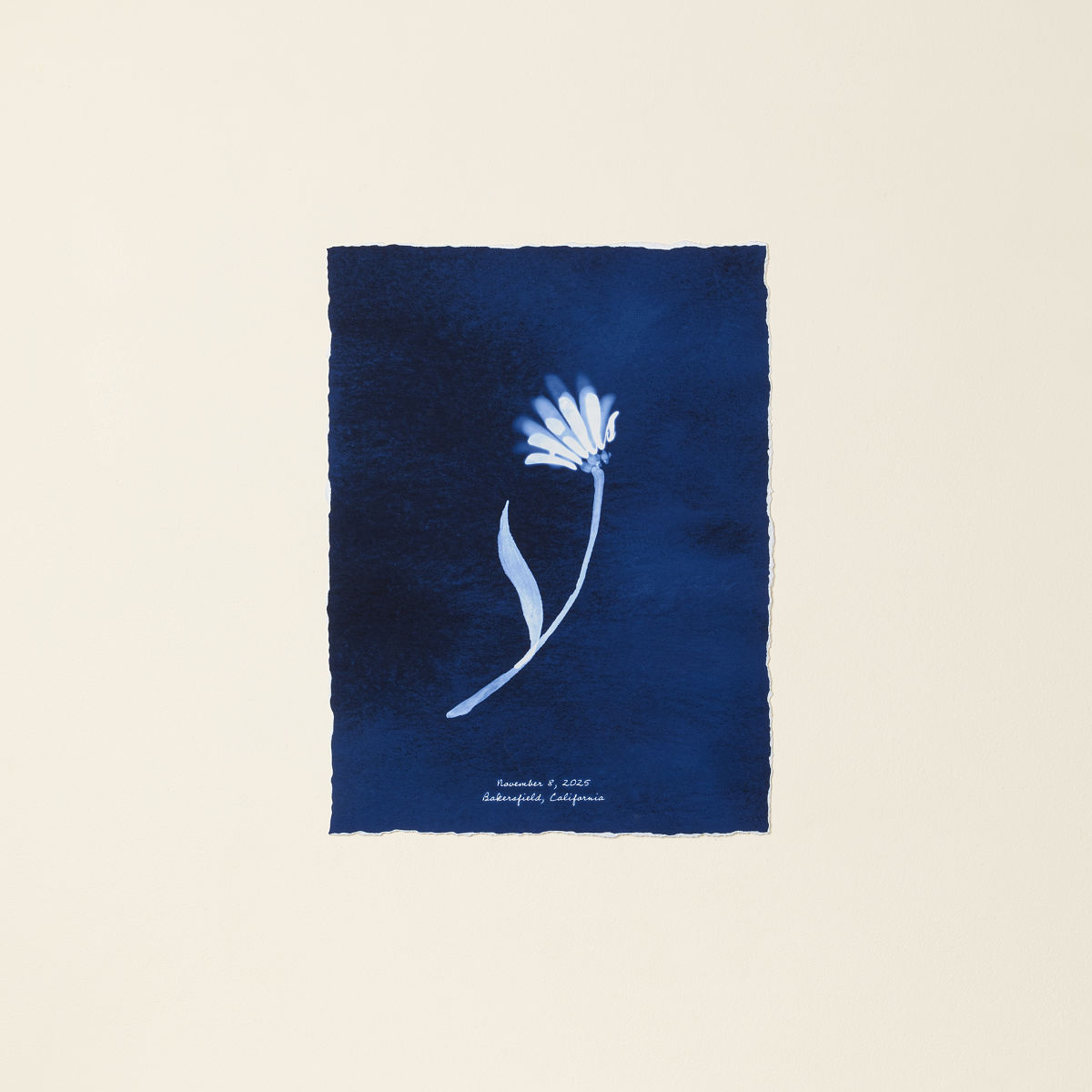 Your Name in Flowers Art Print - 1 - 3 Names - Unframed