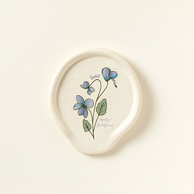 Birth Month Flower Spoon Rest
