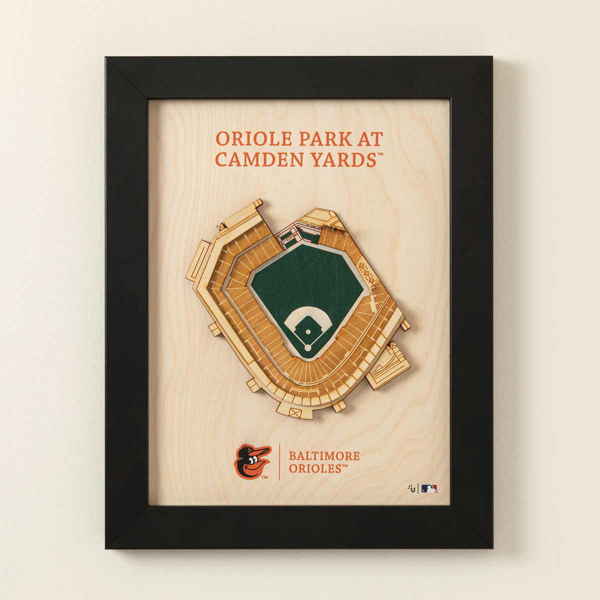 MLB Wall Sculpture Stadium Art - Baltimore Orioles