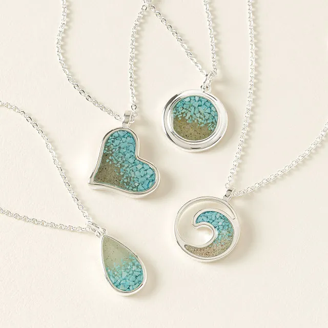 Sentimental sand custom necklace