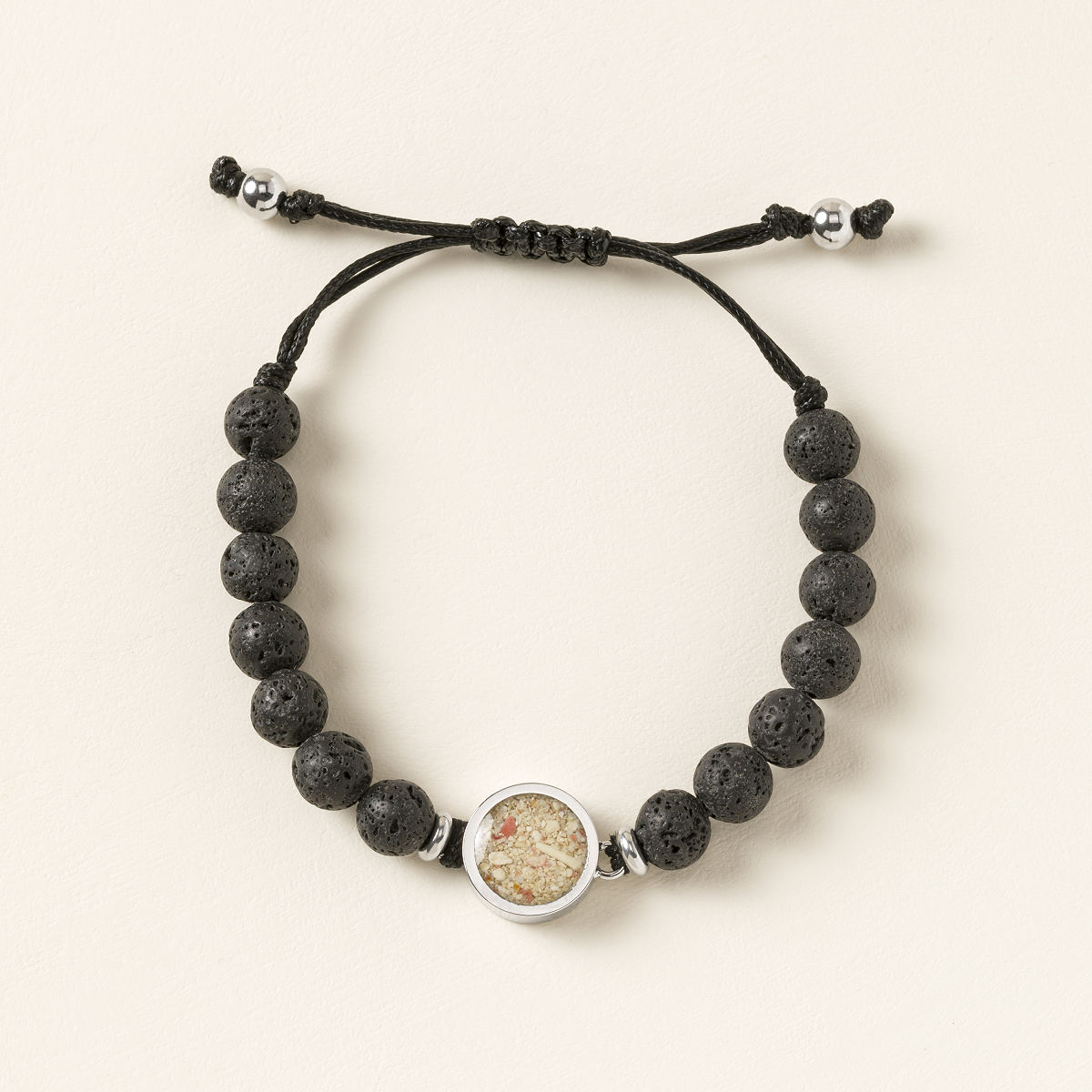 Custom Sand Lava Bead Bracelet - Circle