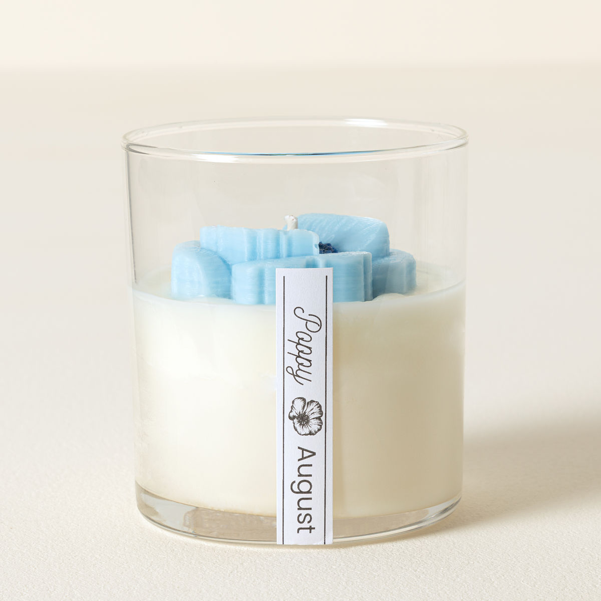 Birth Month Flower Candle - August - Poppy
