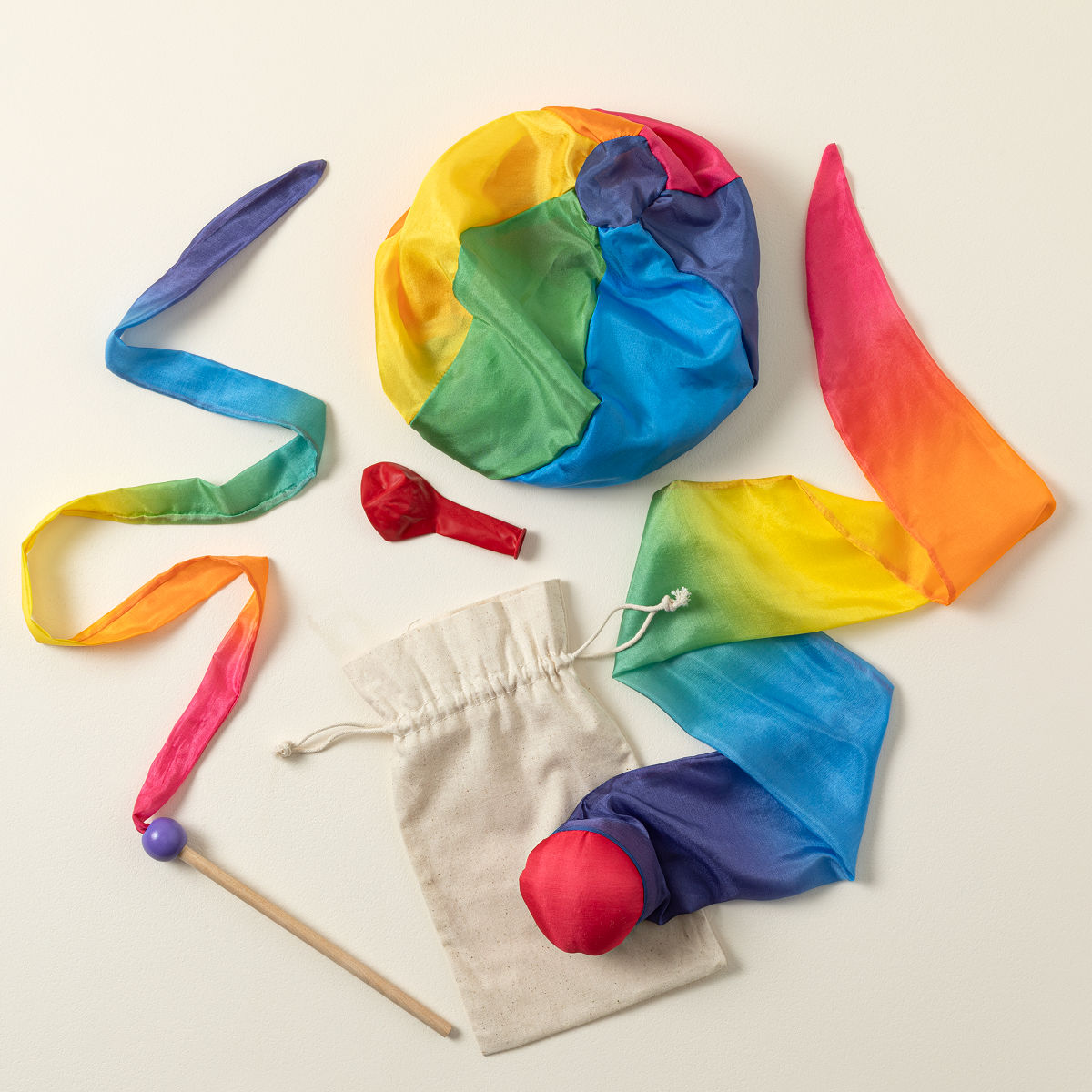Indoor Outdoor Active Play Silk Set - Rainbow