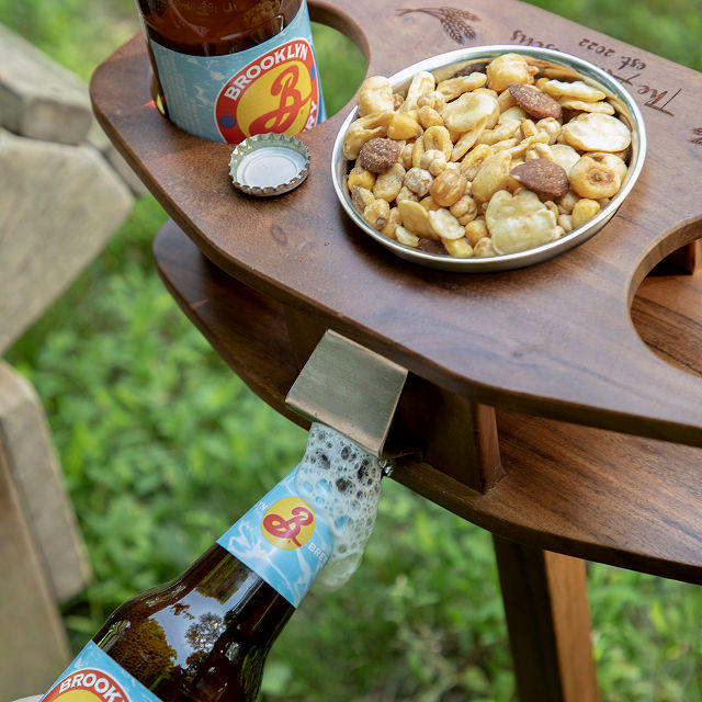 Portable Beer & Snack Table